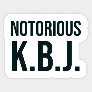 Ketanji Brown Jackson - Notorious KBJ Sticker